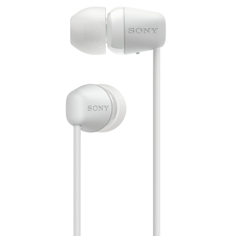 索尼（SONY）WI-C200 无线入耳式立体声耳机 手机耳机 颈挂线控 白色