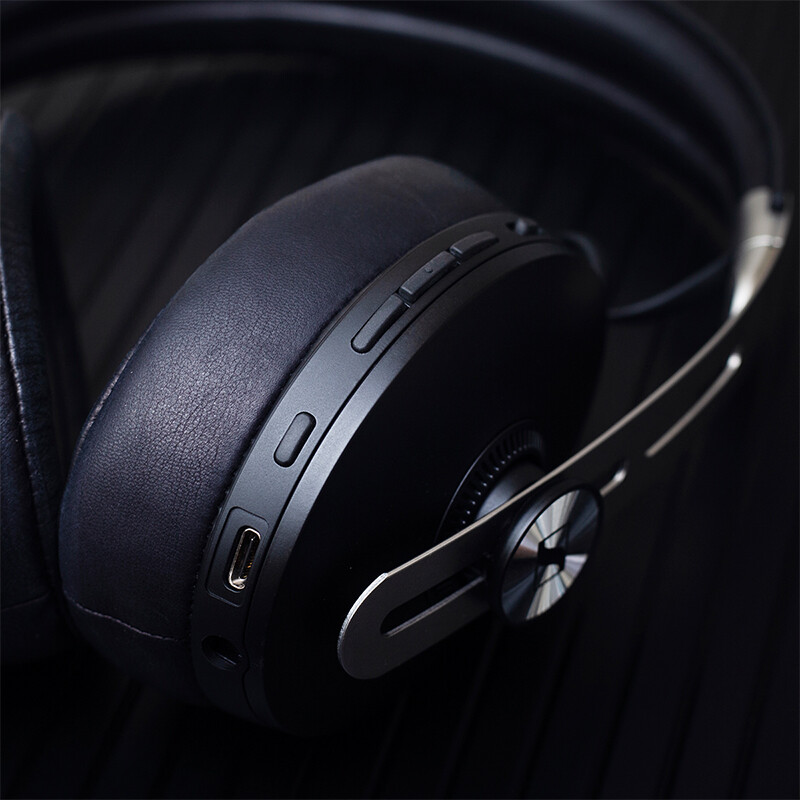 森海塞爾（Sennheiser）Momentum Wireless 大饅頭3主動降噪音樂耳機 無線藍牙頭戴式耳機 黑色