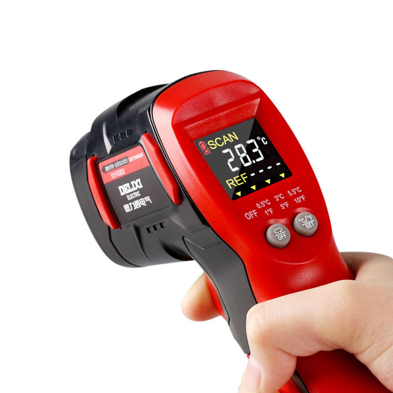德力西电气（DELIXI ELECTRIC）红外线测温仪 高精度测温枪彩屏数显手持式工业级温度计 多点