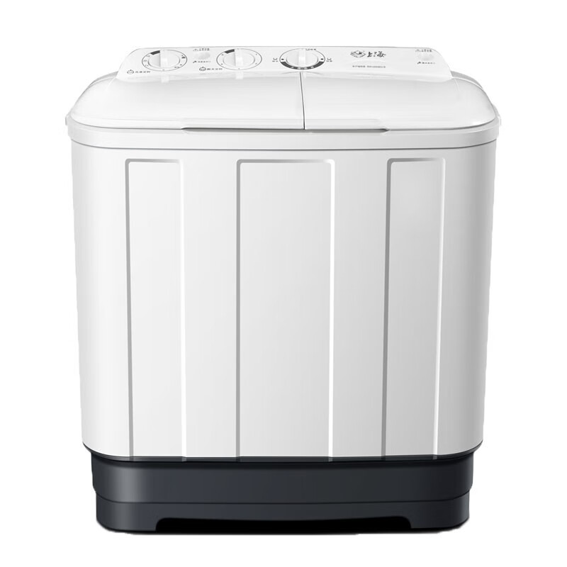 上海(shanghai) 6.5公斤 半自动洗衣机 家电 双缸 双桶洗衣机 脱水 波轮家用洗衣机 XPB65-SH265DS白色