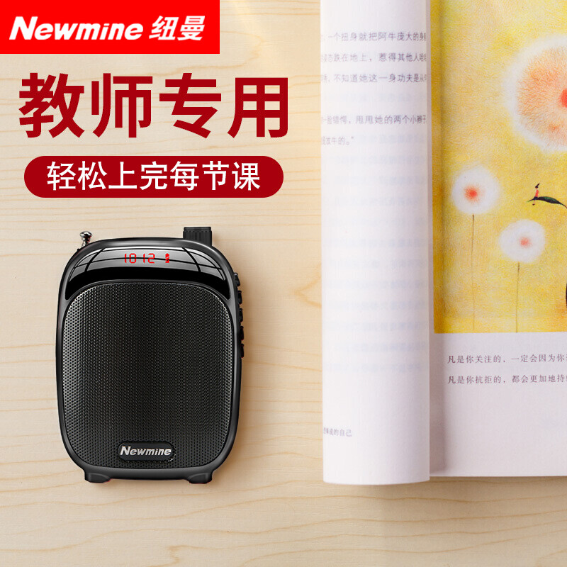 纽曼（Newmine）K30小蜜蜂扩音器教师专用喇叭导游喊话器便携式小音箱收音机教学讲课扩音机 碧玉黑