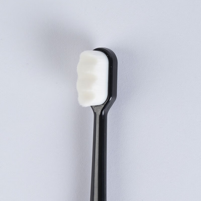 moemi 万根超软毛牙刷（1-2支）日本成人牙刷一万根细毛情侣牙刷 家用牙龈敏感智齿月子软毛 白色+黑色