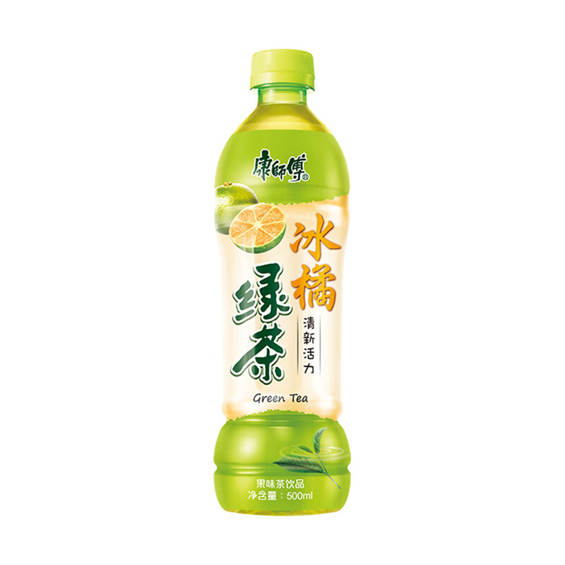 康师傅绿茶500ml*15冰橘绿茶瓶装 茶饮料整箱装 *2件 - 喵喵折官网