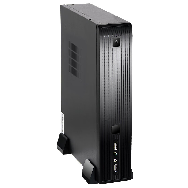 大水牛（BUBALUS）S0203 黑色 Mini台式电脑主机机箱加电源套装（支持M-ATX主板/带电源/迷你商务办公）