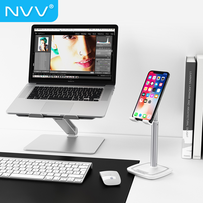 NVV 手机支架 桌面ipad支架平板懒人支架床头可伸缩抖音视频直播支撑架子switch吃鸡游戏机座NS-2S