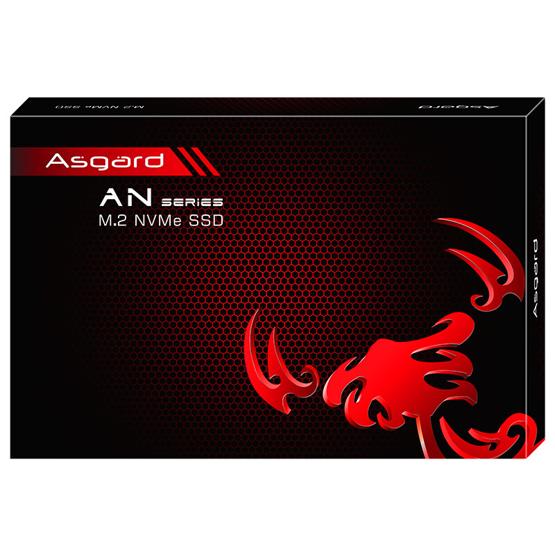 阿斯加特（Asgard）500GB SSD固态硬盘 M.2接口(NVMe协议) AN2极速版/石墨烯散热/五年质保