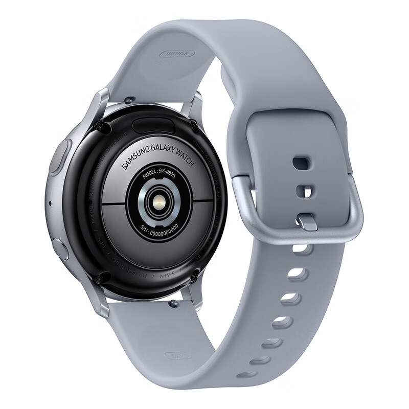 三星（SAMSUNG） Galaxy Watch Active2成人电话运动智能手表男女蓝牙通话手环 44mm 太空铝 云雾银丨12期免息 送甄选表带