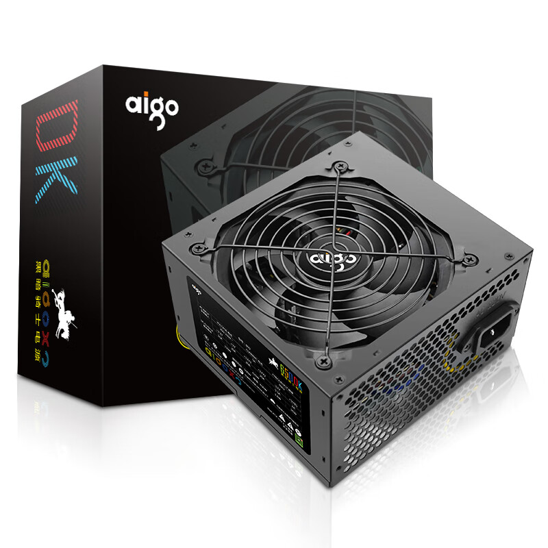 愛國者（aigo）額定500W 黑暗騎士650DK 臺式機(jī)電腦電源（主動式PFC/寬幅節(jié)能溫控/三年質(zhì)保）