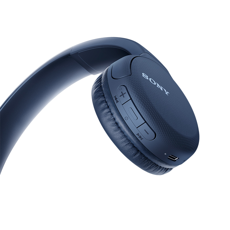 索尼（SONY）WH-CH510 无线立体声耳机 学生网课 蓝色