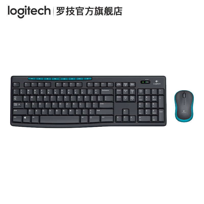 羅技（Logitech） MK275 無線光電鍵鼠套裝 無線鼠標無線鍵盤套裝 三年質保