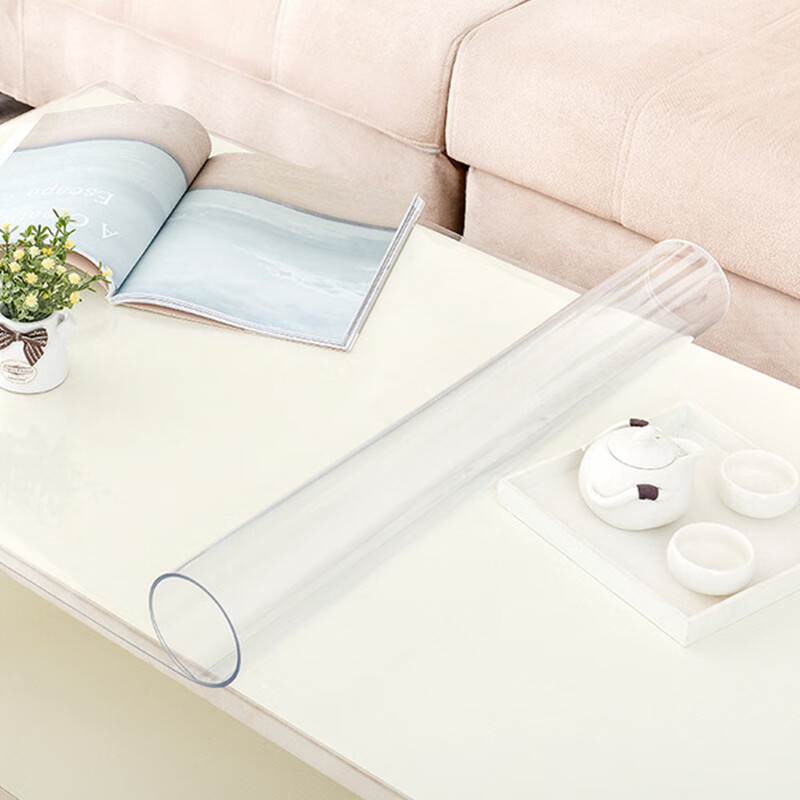 洛楚（Luxchic）桌布 防水防油透明软玻璃PVC桌布 防烫塑料台布餐桌垫茶几垫胶垫水晶板 60*120厘米