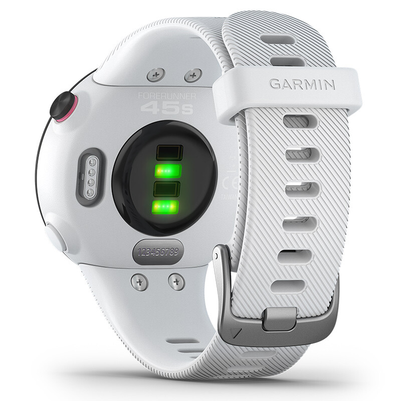 佳明（GARMIN）户外手表 Forerunner45s光白 三星定位 智能手表 男女心率腕表 跑步骑行智能通知运动时尚手表
