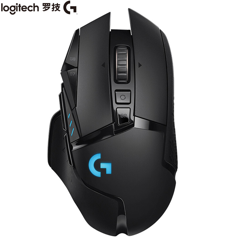 羅技（G）G502  LIGHTSPEED 無線鼠標(biāo) 游戲鼠標(biāo) 電競鼠標(biāo) RGB 25600DPI 黑色 GPW Powerplay 無線充電