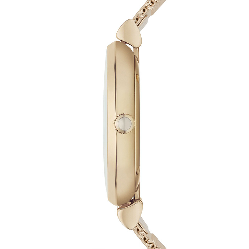 阿玛尼(Emporio Armani)手表 女士款钢带商务休闲简约气质琉璃金石英腕表 AR1957 