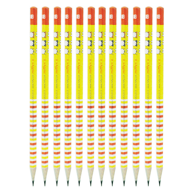 晨光(M&G)文具学生考试HB木杆铅笔 米菲系列儿童绘图画画铅笔(包装颜色随机) 12支/盒MF3200
