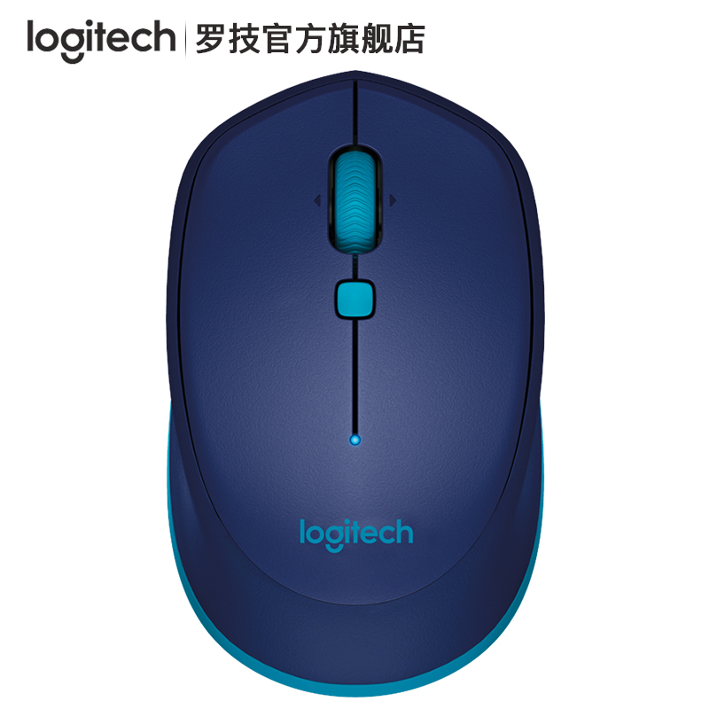 罗技（Logitech） M337蓝牙无线鼠标笔记本台式电脑办公mac鼠标 M337蓝色