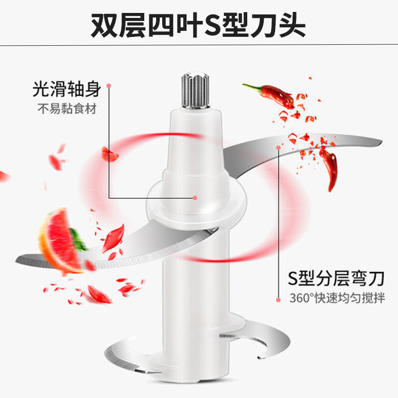 九陽（Joyoung）絞肉機電動多功能料理機嬰兒輔食機絞餡攪拌機切菜碎肉機研磨 S12-A816