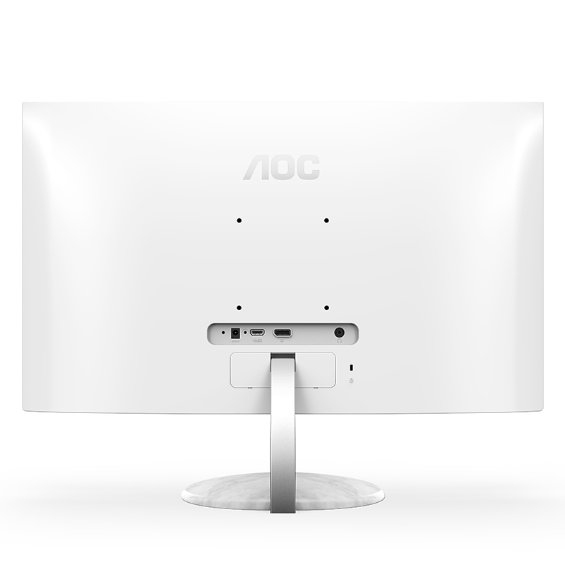 AOC 23.8英寸 2K IPS广视角 微框 TUV低蓝光认证 设计办公 珍珠白色 液晶电脑显示器 Q24N2