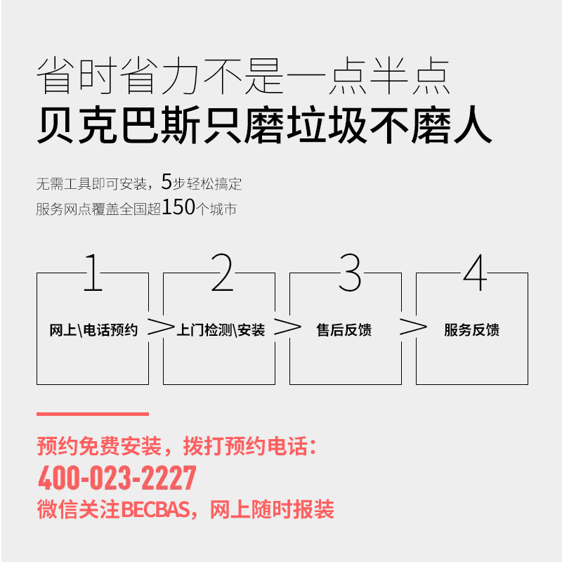 貝克巴斯（BECBAS）垃圾處理器廚房廚余粉碎機(jī) Element40（E40）