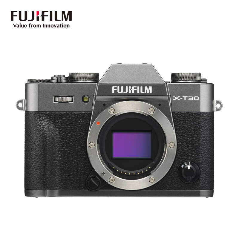 富士（FUJIFILM）X-T30/XT30 微单相机 机身 雅墨灰（2610万像素 翻折触摸屏 4K视频）