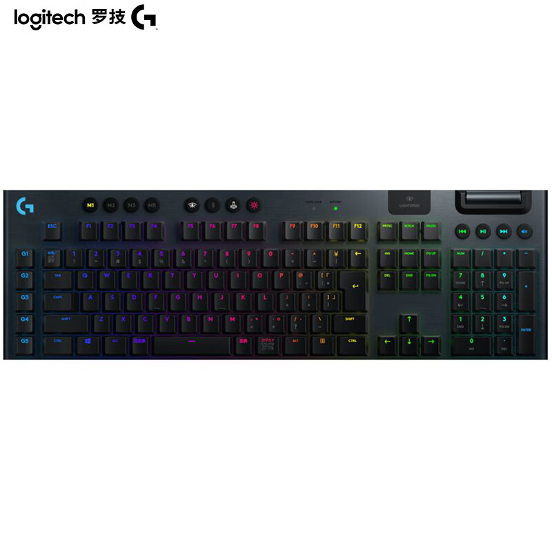 罗技（G）G913 无线超薄RGB矮轴 机械游戏键盘 （L轴）类红轴手感