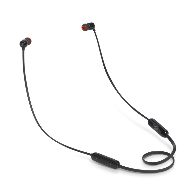 JBL TUNE 110BT 蓝牙无线耳机 运动音乐游戏耳机 苹果华为小米入耳式耳机 带麦可通话 黑色