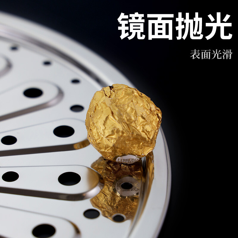 金钥匙（GOLDEN KEY）304不锈钢蒸片 30cm篦子加厚家用蒸屉蒸笼片隔层蒸盘馒头垫隔水蒸架 GK-ZP300