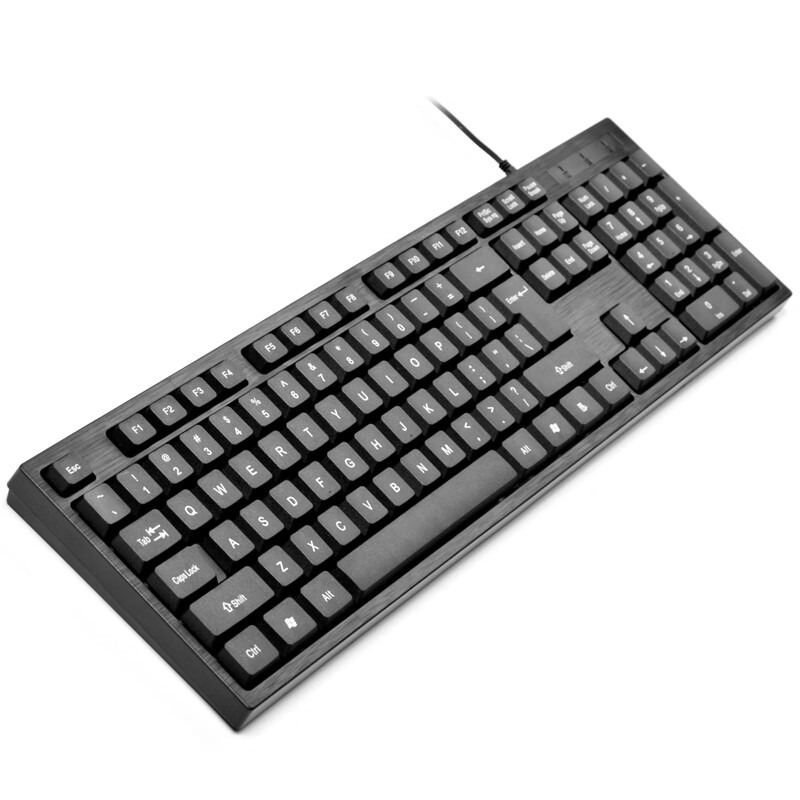 灵蛇（LINGSHE）有线单键盘USB笔记本台式电脑一体机通用办公单键盘K200黑色