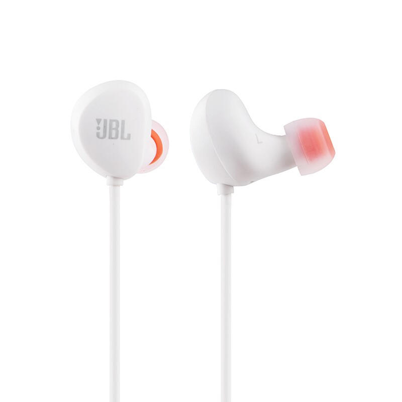 JBL C125BT无线蓝牙耳机 入耳式运动耳机 磁吸颈挂式 通用苹果华为小米手机 珠光白
