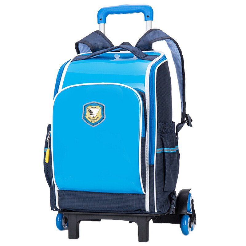 卡拉羊小学生拉杆书包男女生1-6年级儿童6轮可爬楼梯可拆卸减负背包cx