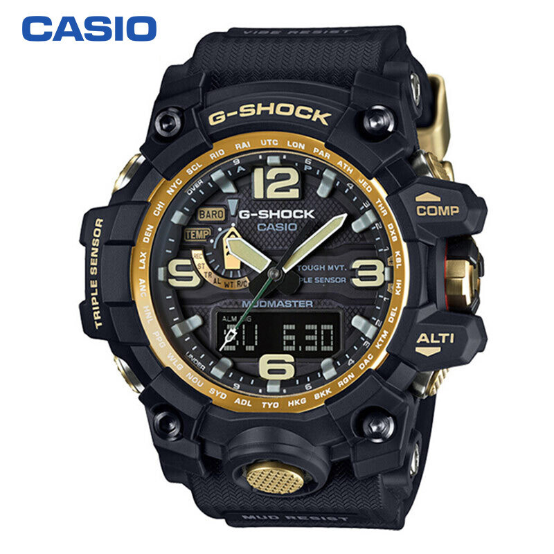 卡西欧（CASIO）手表 G-SHOCK 大泥王 男士高度感应太阳能指南针运动手表 电波石英表 GWG-1000GB-1A