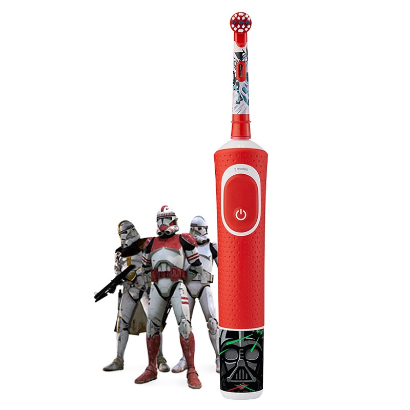 OralB欧乐b儿童电动牙刷充电式全自动旋转式儿童牙刷D12 D100kids D100星球大战