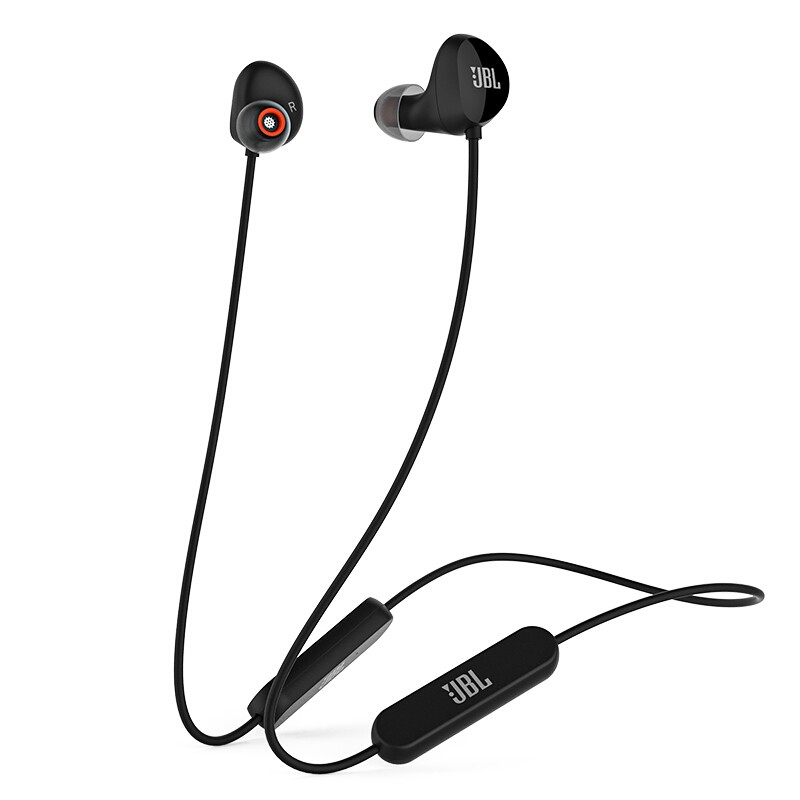 JBL C125BT无线蓝牙耳机 入耳式运动耳机 磁吸颈挂式 通用苹果华为小米手机 幻夜黑