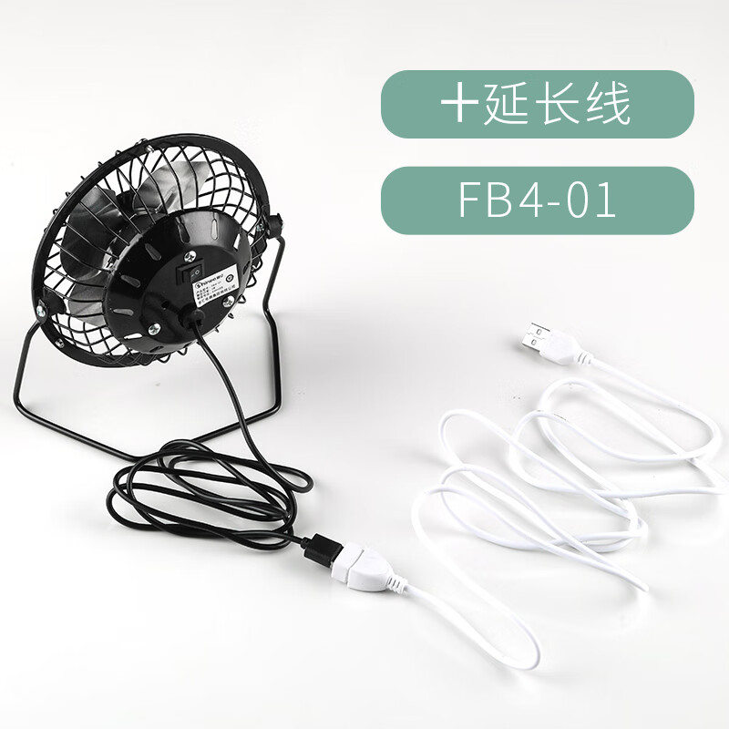 赛亿（Shinee）电风扇 USB小风扇 迷你台式学生宿舍办公室小风扇FB4-01(延长线款）