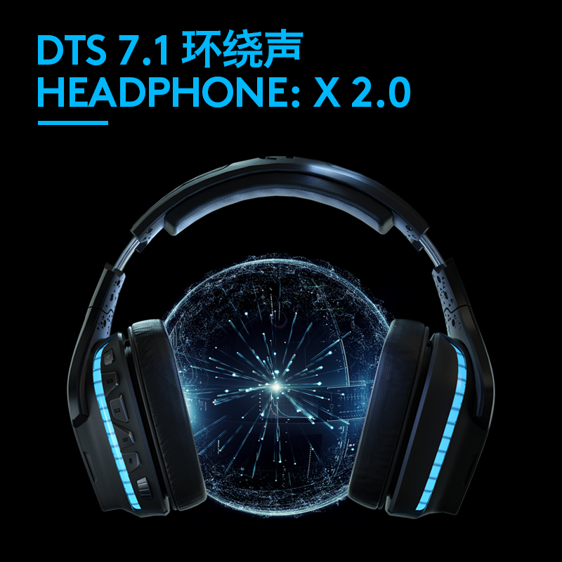 罗技（G）G633s RGB 7.1环绕声 游戏耳机麦克风 头戴式电竞耳机耳麦 G633升级款