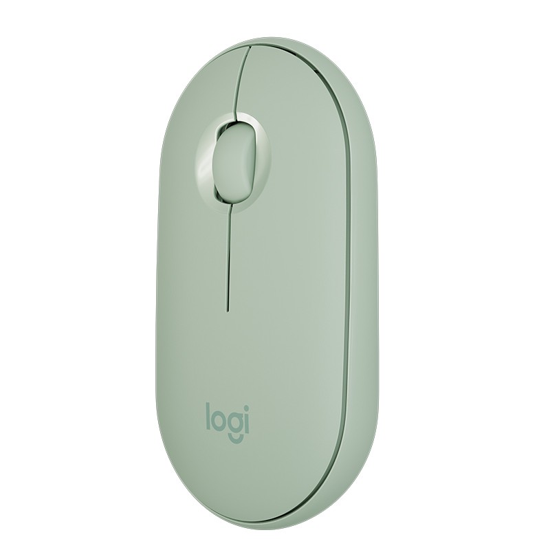 罗技（Logitech）Pebble 无线鼠标蓝牙静音鼠标 鹅卵石蓝牙无线双模 苹果MAC笔记本鼠标 薄荷绿