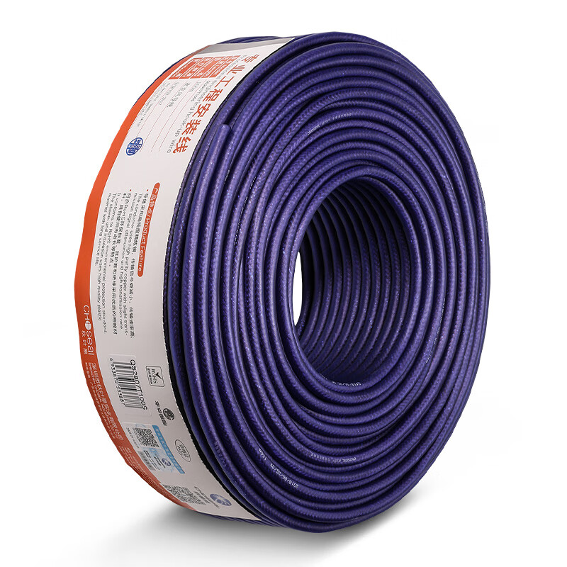 秋叶原（CHOSEAL）QS2807T100S 112编 专业麦克风导线 双芯咪线 卡农线 话筒线 100米