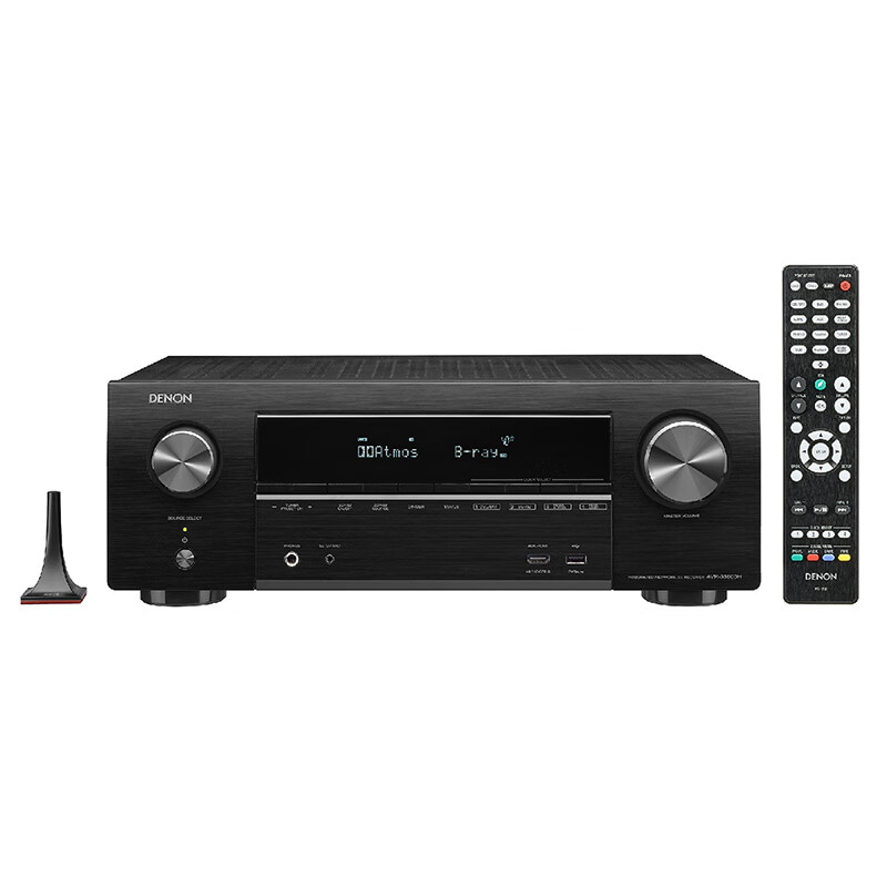 天龙（DENON）AVR-X1600H 音响 音箱 家庭影院7.2声道AV功放机 4k直通 eARC杜比全景声 蓝牙WIFI ALLM黑色