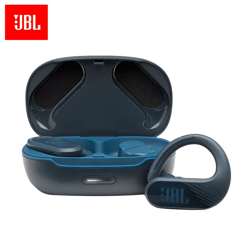 JBL Peak II蓝色 真无线耳机 无线运动耳机 蓝牙耳机 防水防汗 苹果华为小米安卓游戏通用耳机