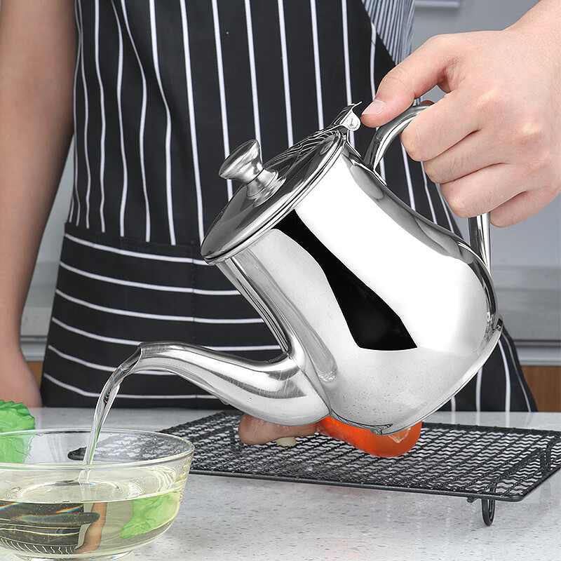 说说拜杰(baijie)不锈钢油壶 厨房用品调料瓶防漏调味瓶防尘调料壶油