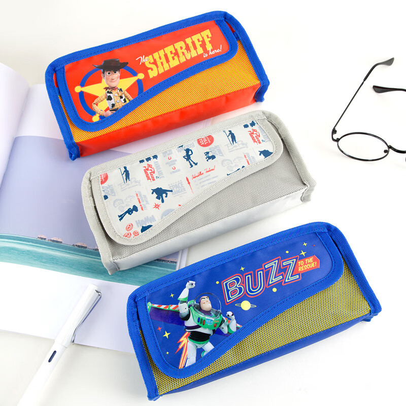 广博(GuangBo)迪士尼笔袋 大容量文具盒 玩具总动员 翻盖款颜色随机IQT15001