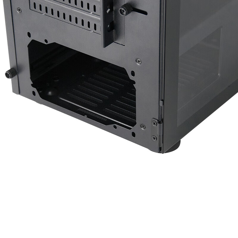 Tt（Thermaltake）启航者F1 PRO 黑色 Mini机箱水冷电脑主机（MATX主板/支持背线/侧透/U3/磁吸式钢化玻璃）