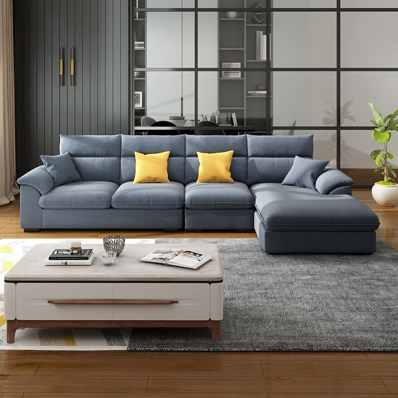 a家 沙发 布艺沙发 北欧小户型沙发组合沙发现代简约组合沙发皮布沙发