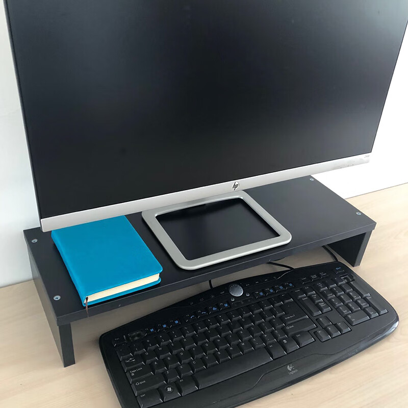 HMJIA 电脑桌显示器增高架电脑支架办公桌收纳便携置物架子  H-X302H