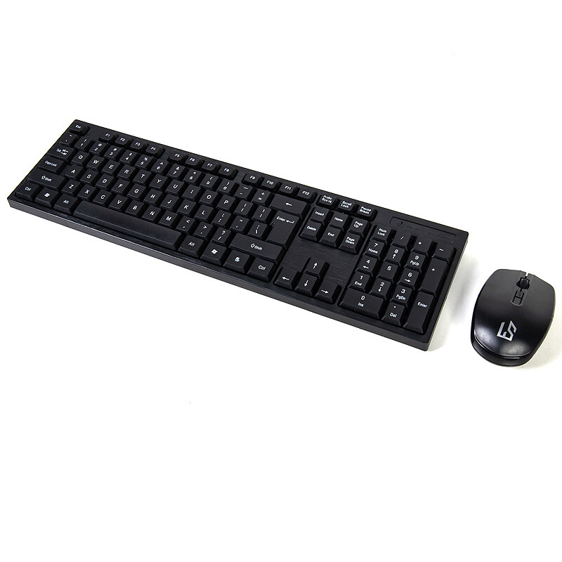 灵蛇（LINGSHE）无线键鼠套装 即插即用 防水办公无线键鼠套装 鼠标键盘无线套装MK270黑色