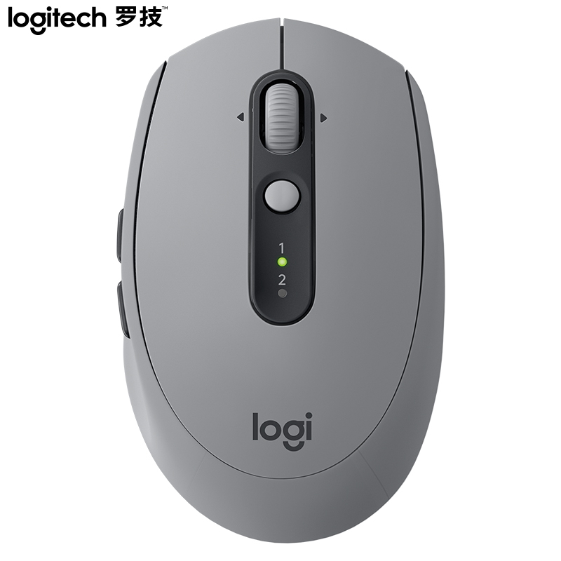 罗技（Logitech）M590静音鼠标 无线蓝牙鼠标 办公鼠标 对称鼠标 带优联接收器 砂岩灰