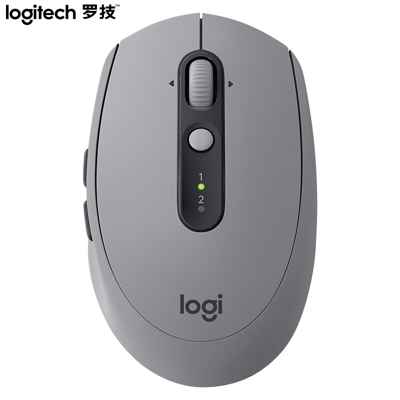 羅技（Logitech）M590靜音鼠標 無線藍牙鼠標 辦公鼠標 對稱鼠標 帶優(yōu)聯(lián)接收器 砂巖灰