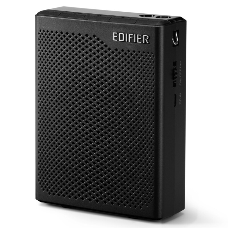 漫步者（EDIFIER）MF5 便携式数码扩音器 小蜜蜂大功率教学专用教师导游扩音器 插卡播放器 唱戏机 黑色