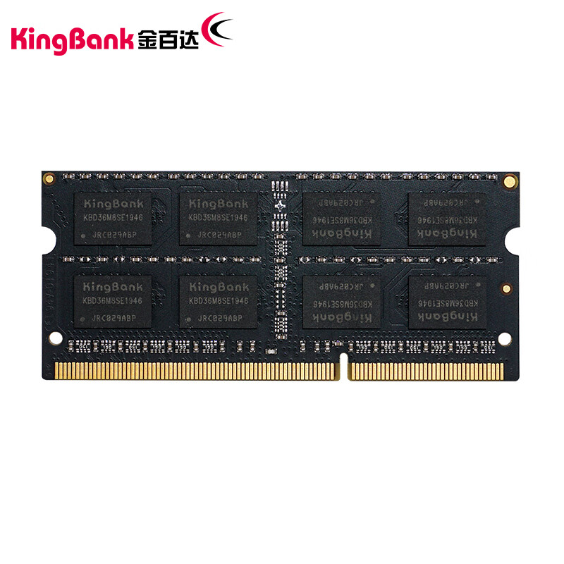 金百达（KINGBANK）4GB DDR3L 1600 笔记本内存条 低电压版