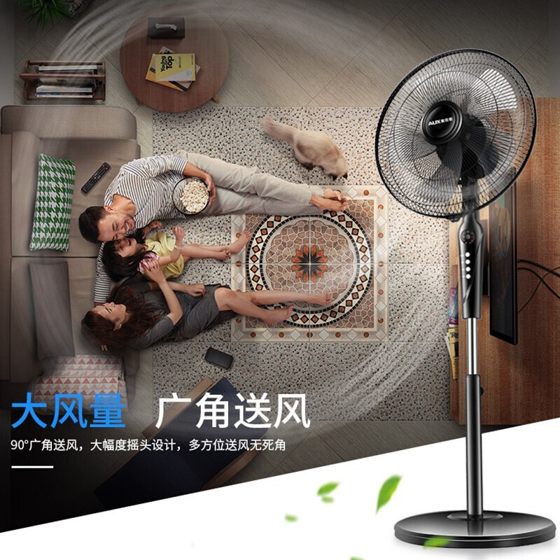 【京喜工厂】奥克斯（AUX）电风扇家用落地扇遥控风扇电扇 14寸（遥控款）